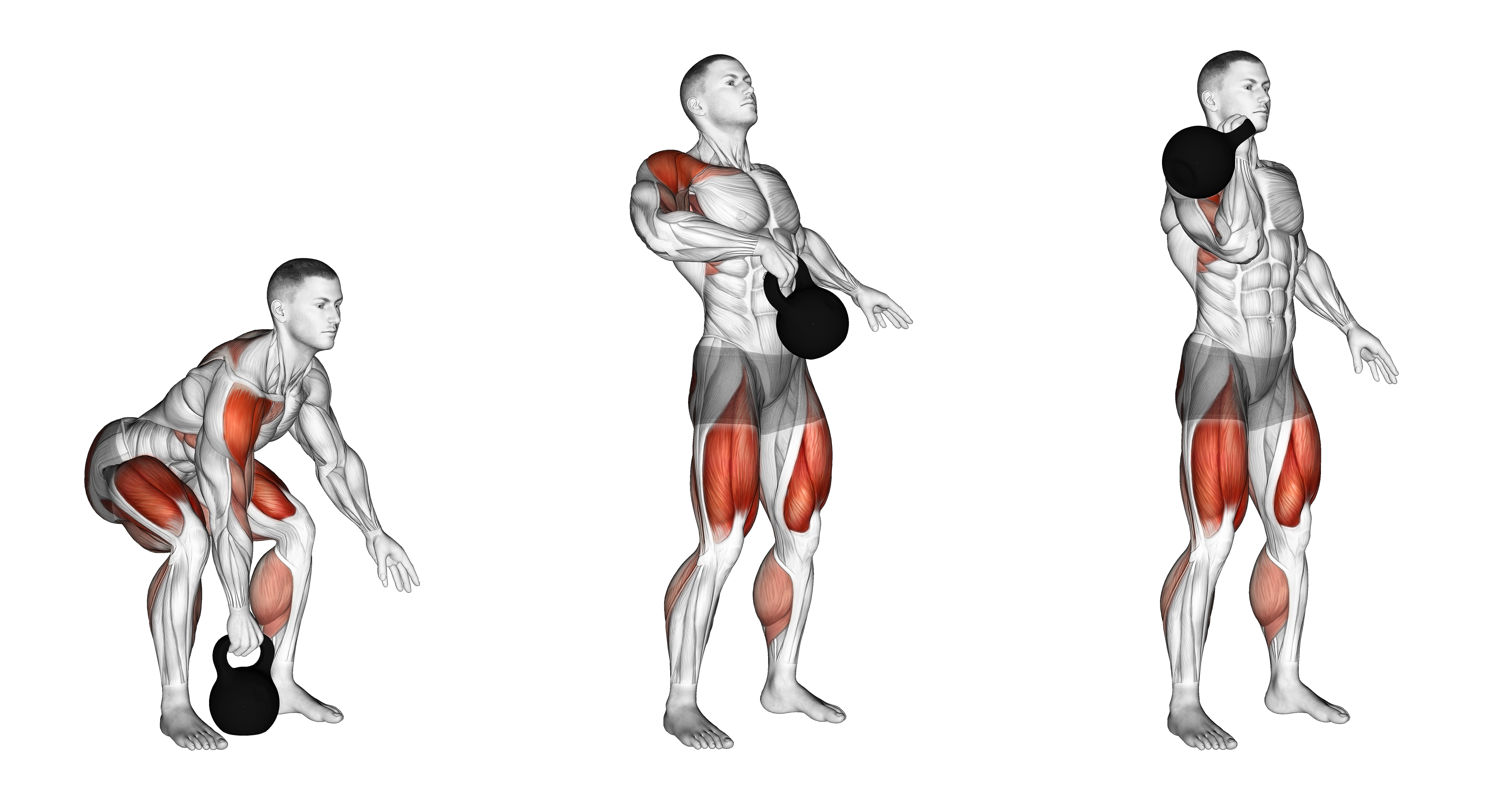 Kettlebell One Arm Clean Weightlifting Max