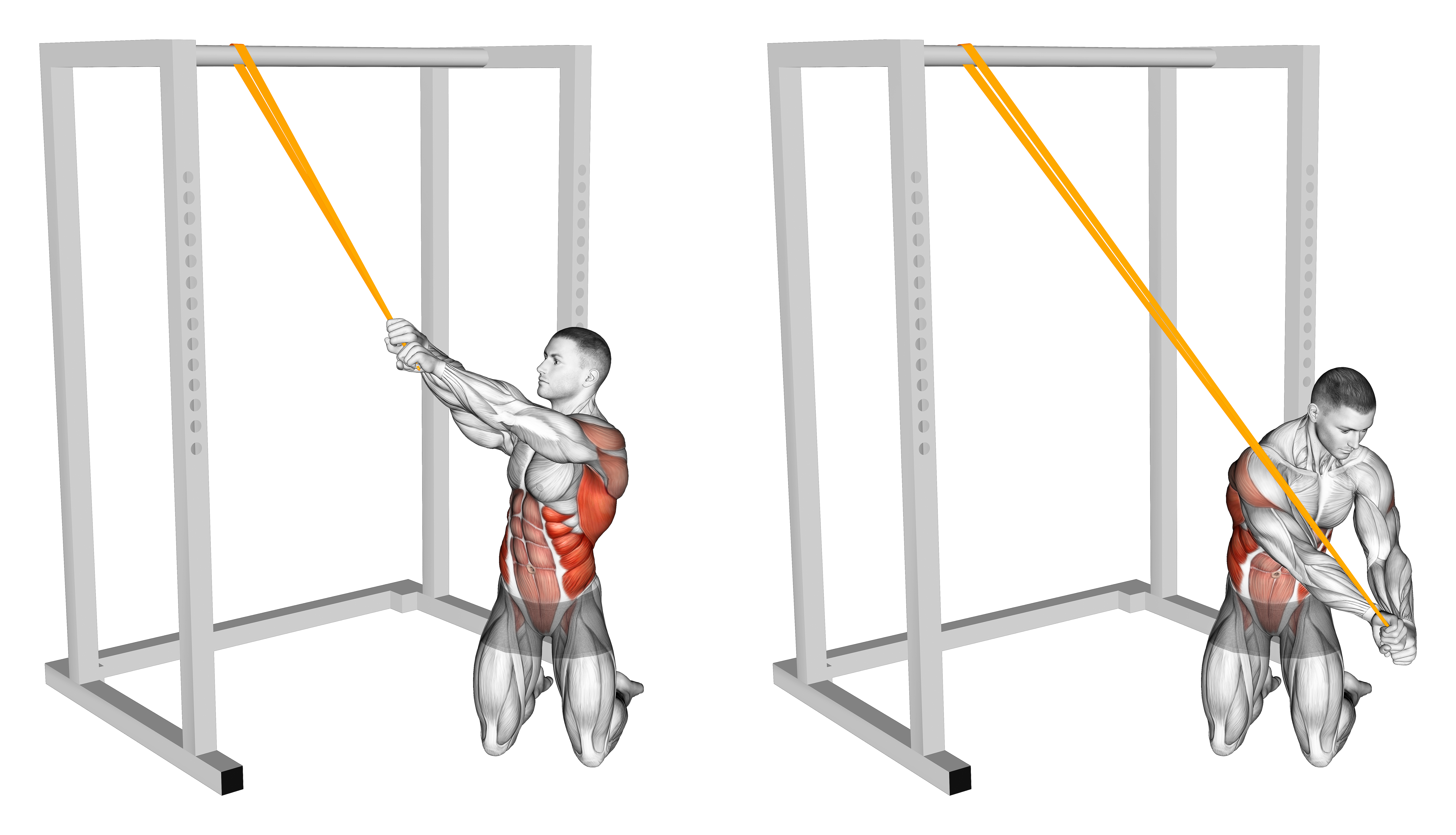 Resistance Band Kneeling Woodchop