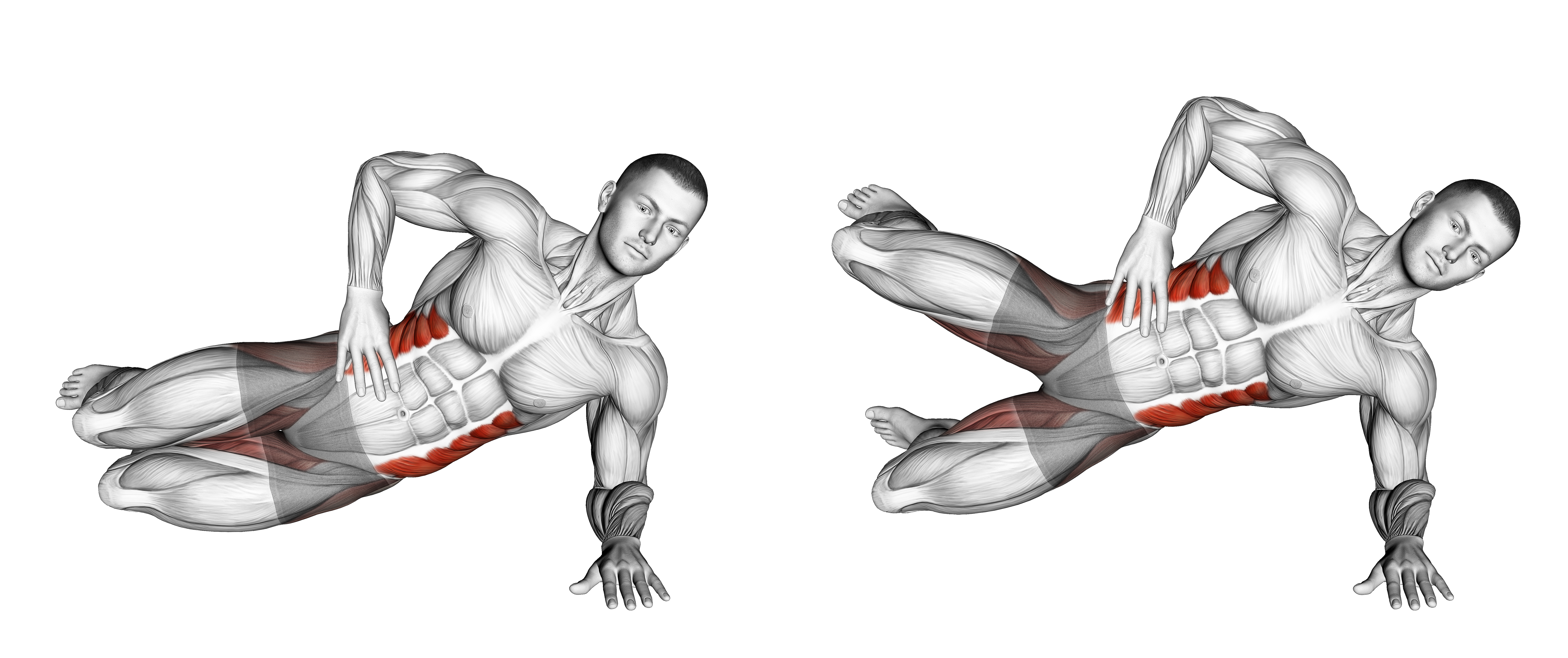Side Plank Bent Leg Lift