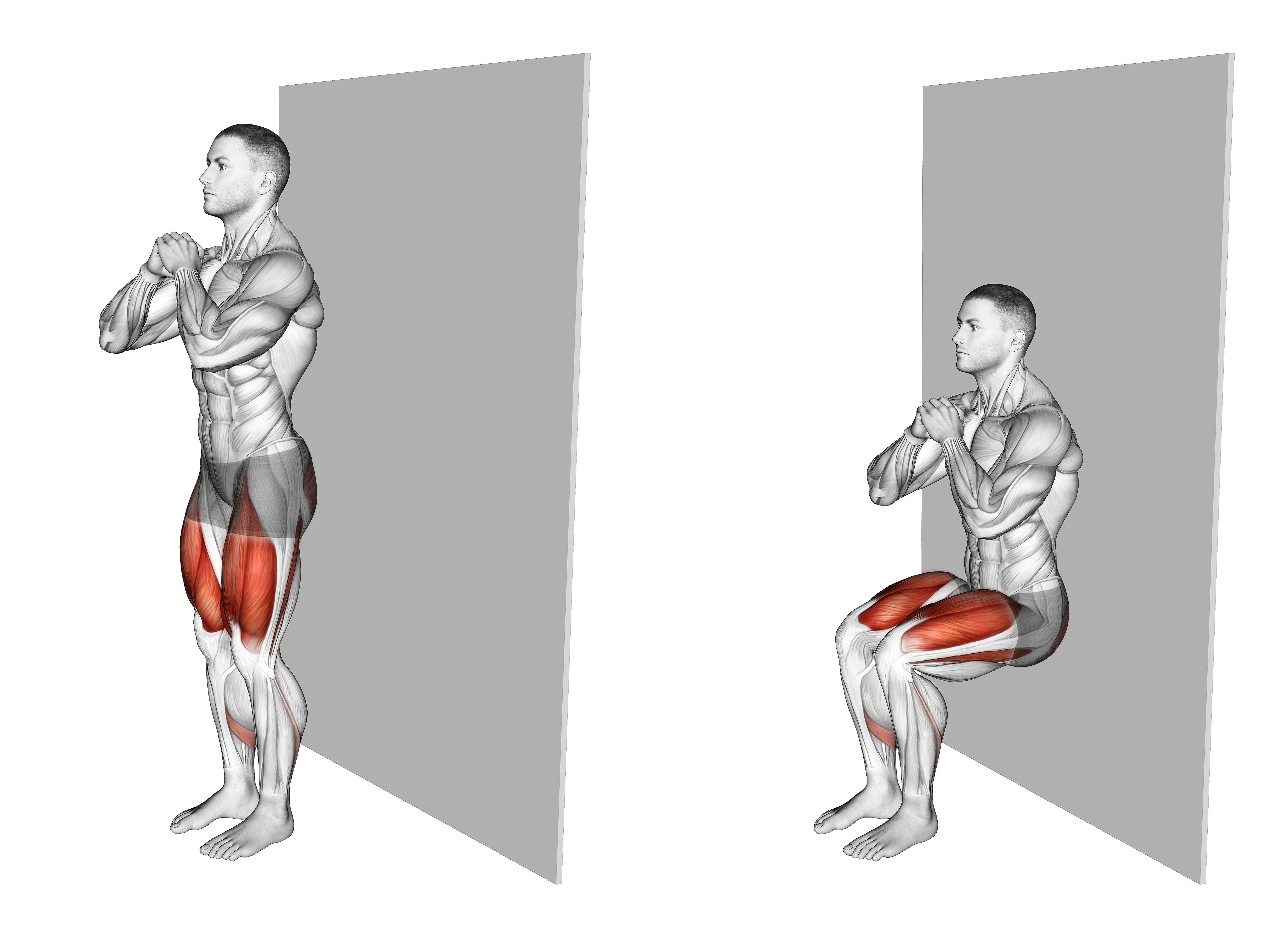 Wall Sit (narrow Stance)